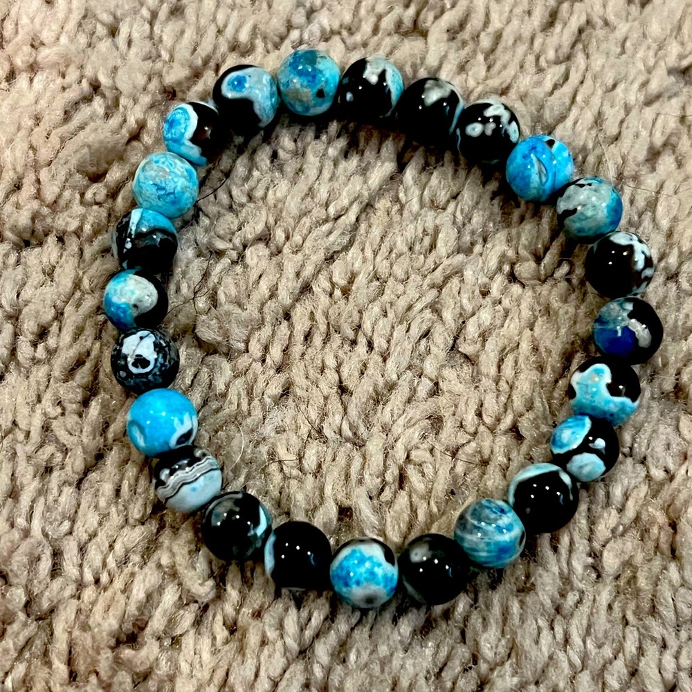 Blue orca bracelet